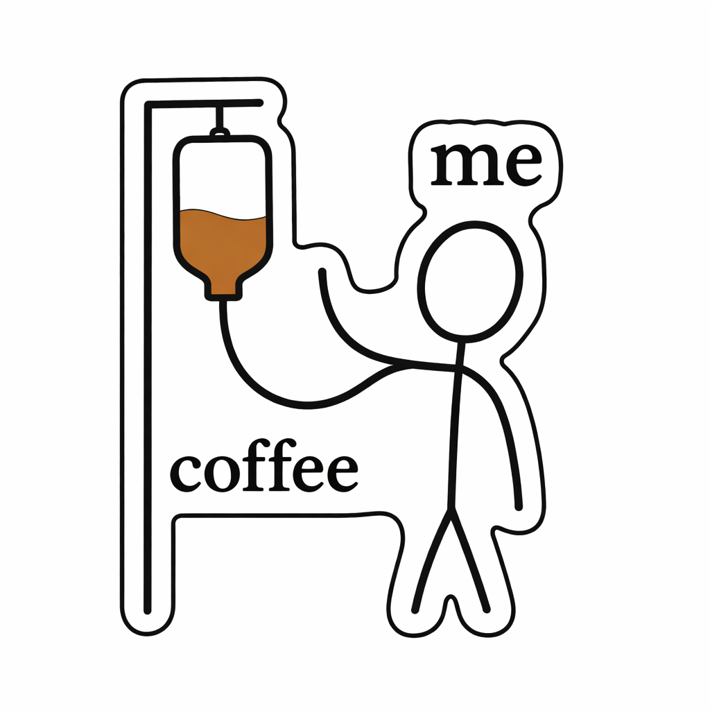 Coffee Drip – Metal Phone Charm Sticker