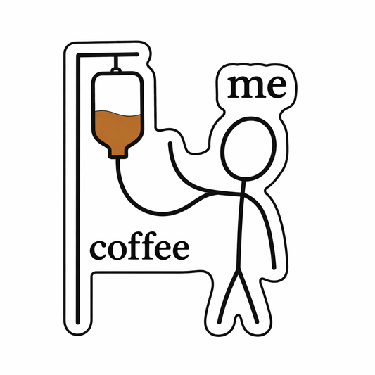 Coffee Drip – Metal Phone Charm Sticker