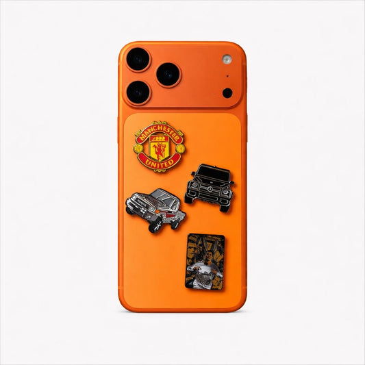 Metal Phone Charm Sticker Pack 
of 4 Bundle 13