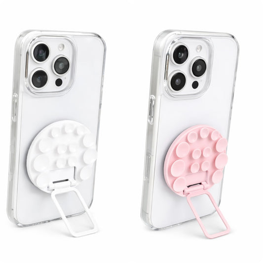 2 in 1 Silicon Suction Cup Phone Holder Stand