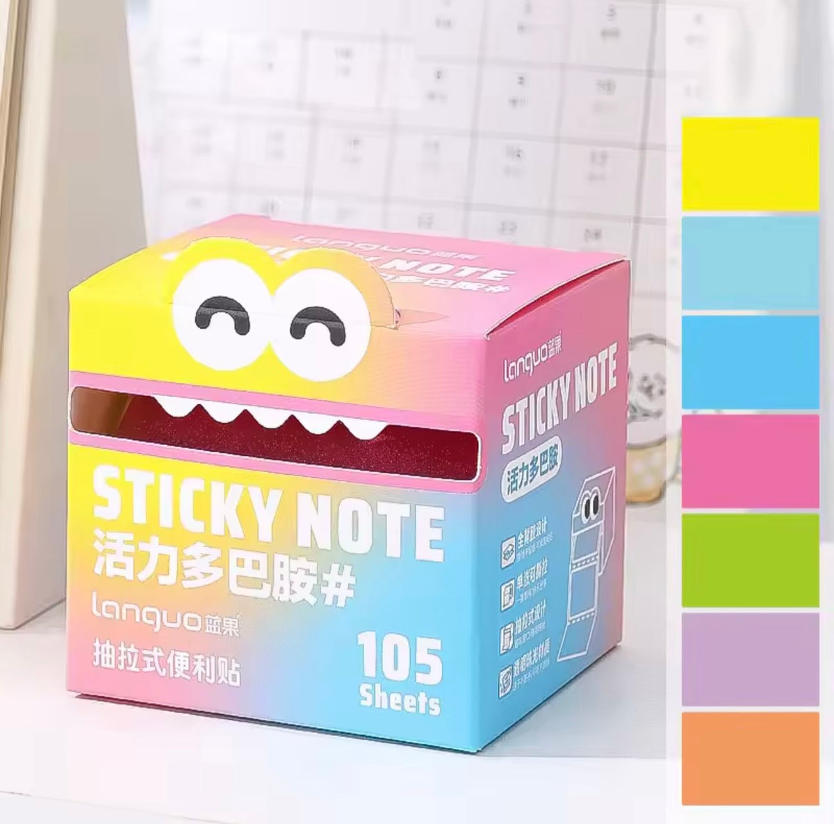 Mr. Paper Pull-Out Transparent Sticky Notes