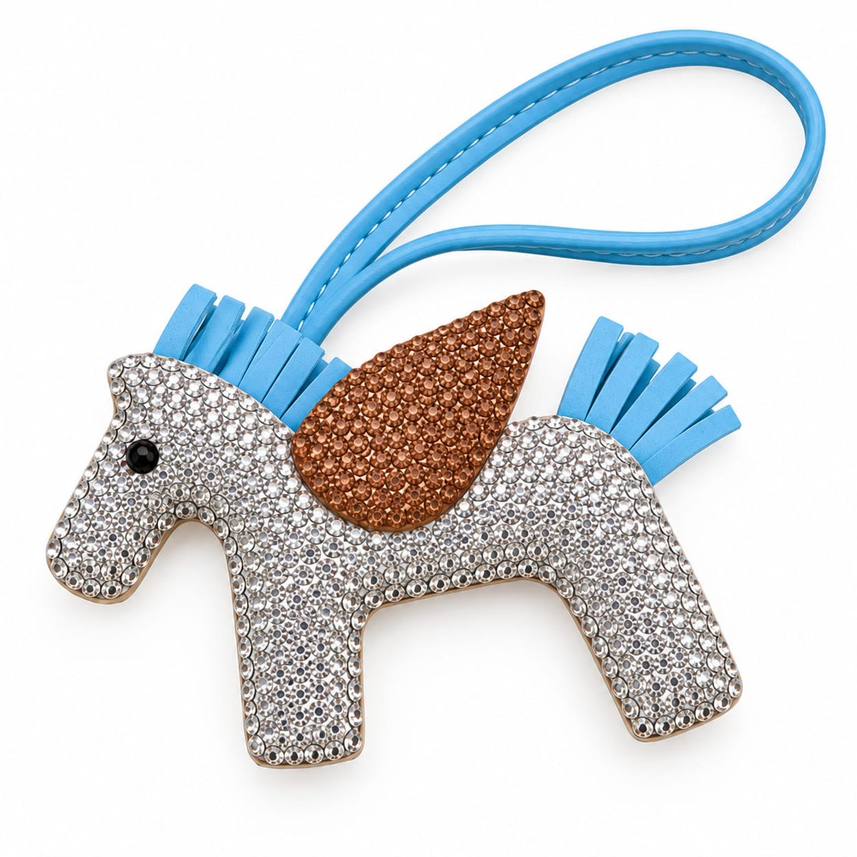 Rhinestone Unicorn Bag Charm