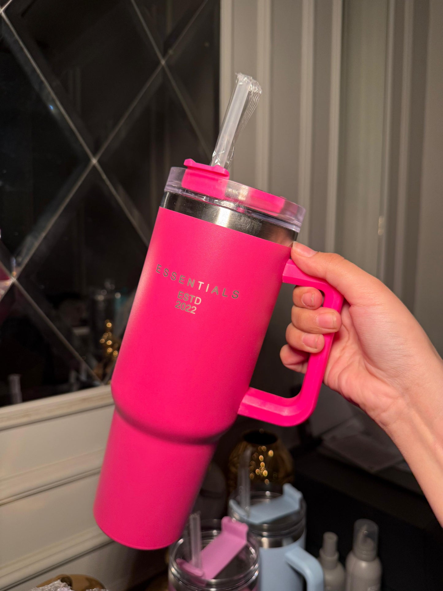 Barbie pink Flask tumblr 40 oz