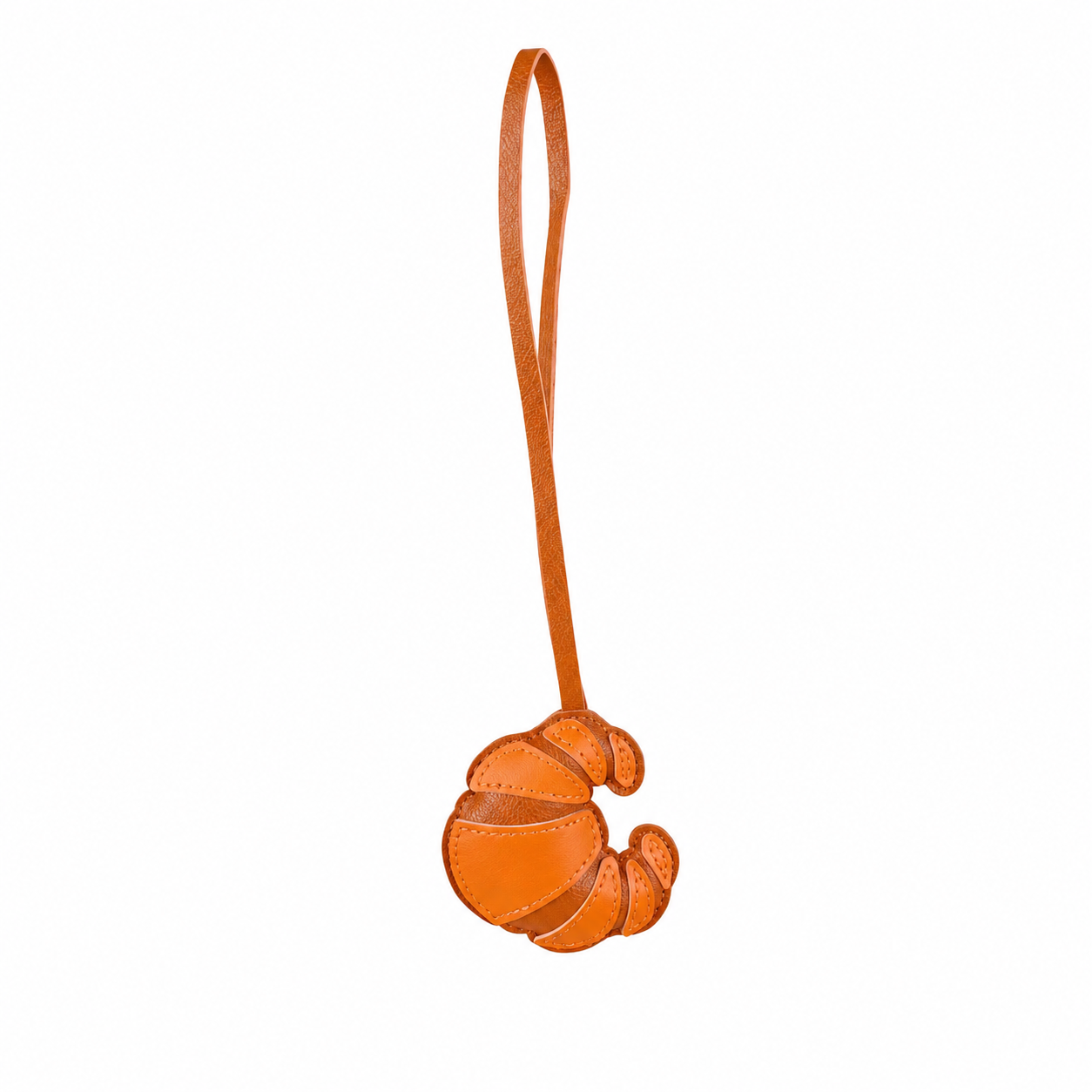 Croissant Leather Bag Charm