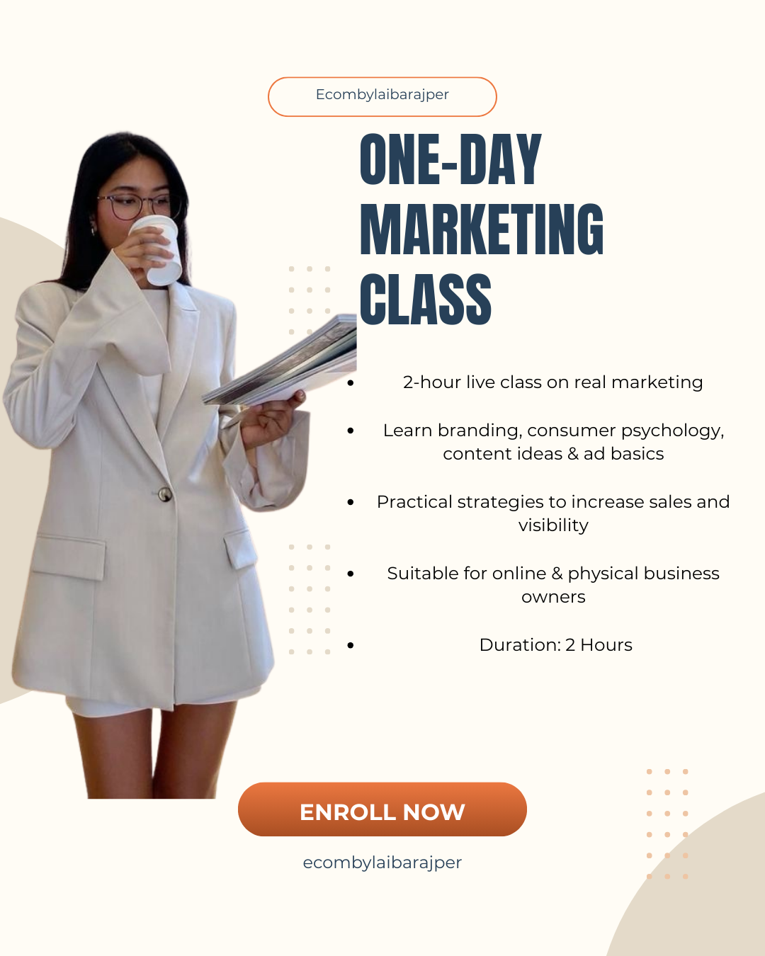 ONE-DAY MARKETING CLASS
