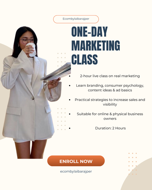 ONE-DAY MARKETING CLASS