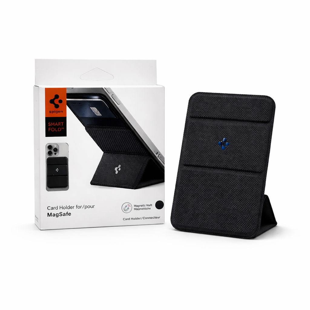 Spigen magsafe card holder smart fold wallet + Mobile Stand