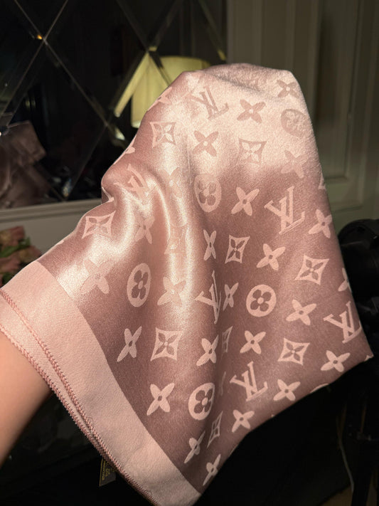 LV Baby Pink scarf/ stole (IMMEDIATE DELIVERY AVAILABLE)