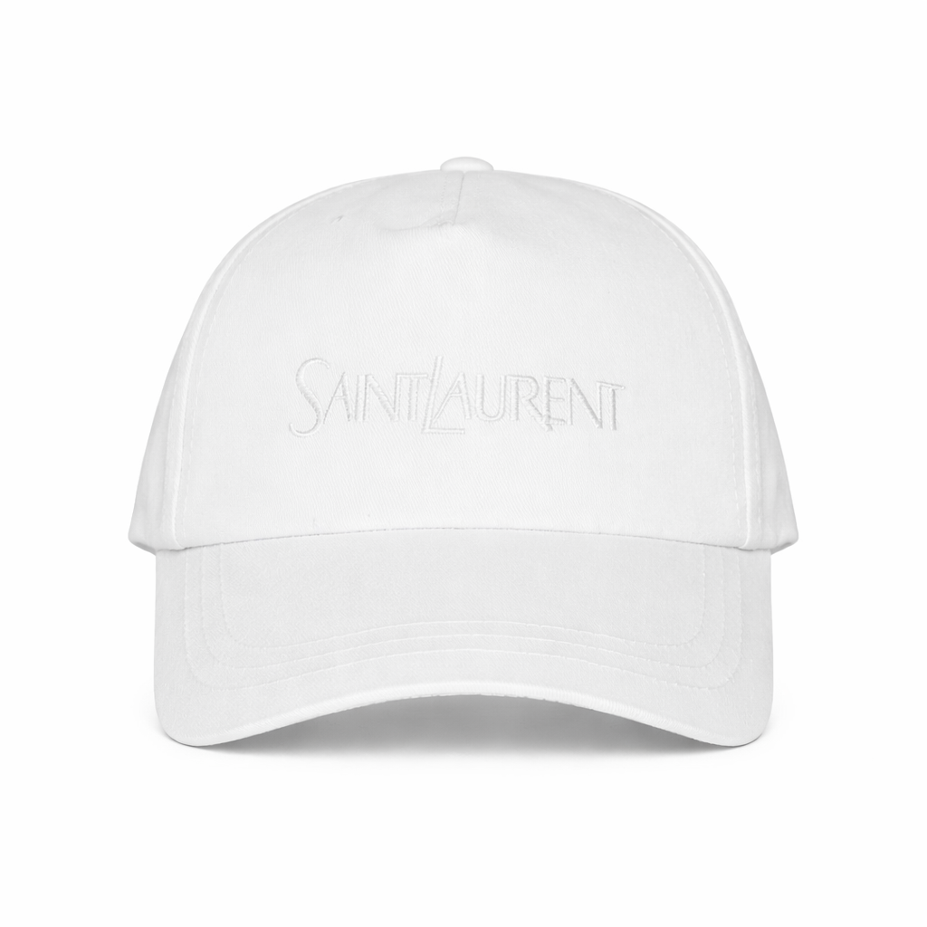 Saint Laurent Logo Cap White