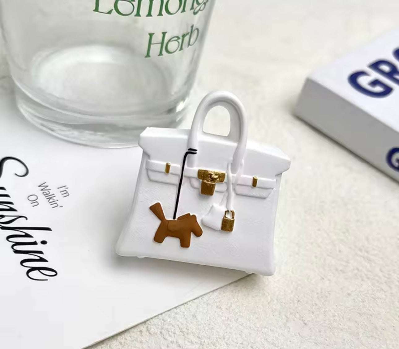 White Birkin Bag Car aroma Diffuser