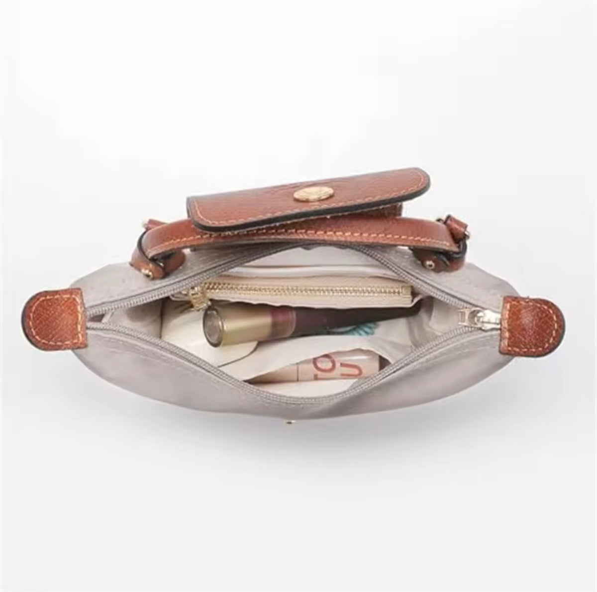 White Bag Organizer For Longchamp Mini Small