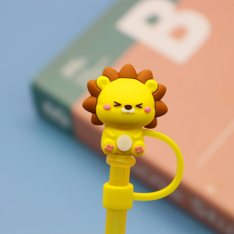 Lion straw cover