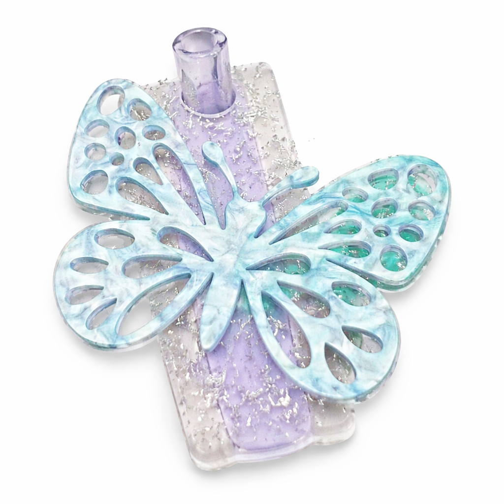 Acrylic tumbler lids charm keychain
