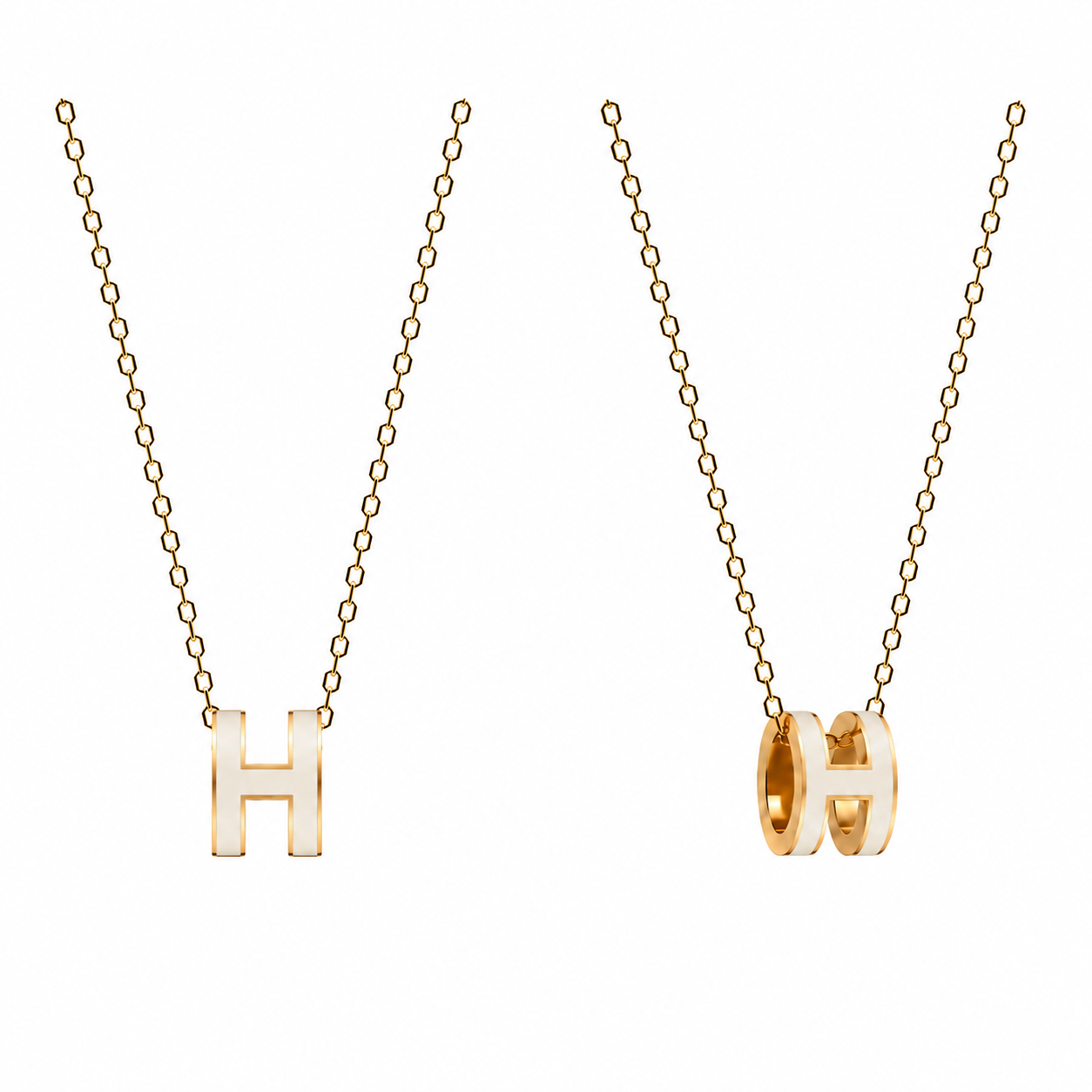 OG Hermes H Necklace