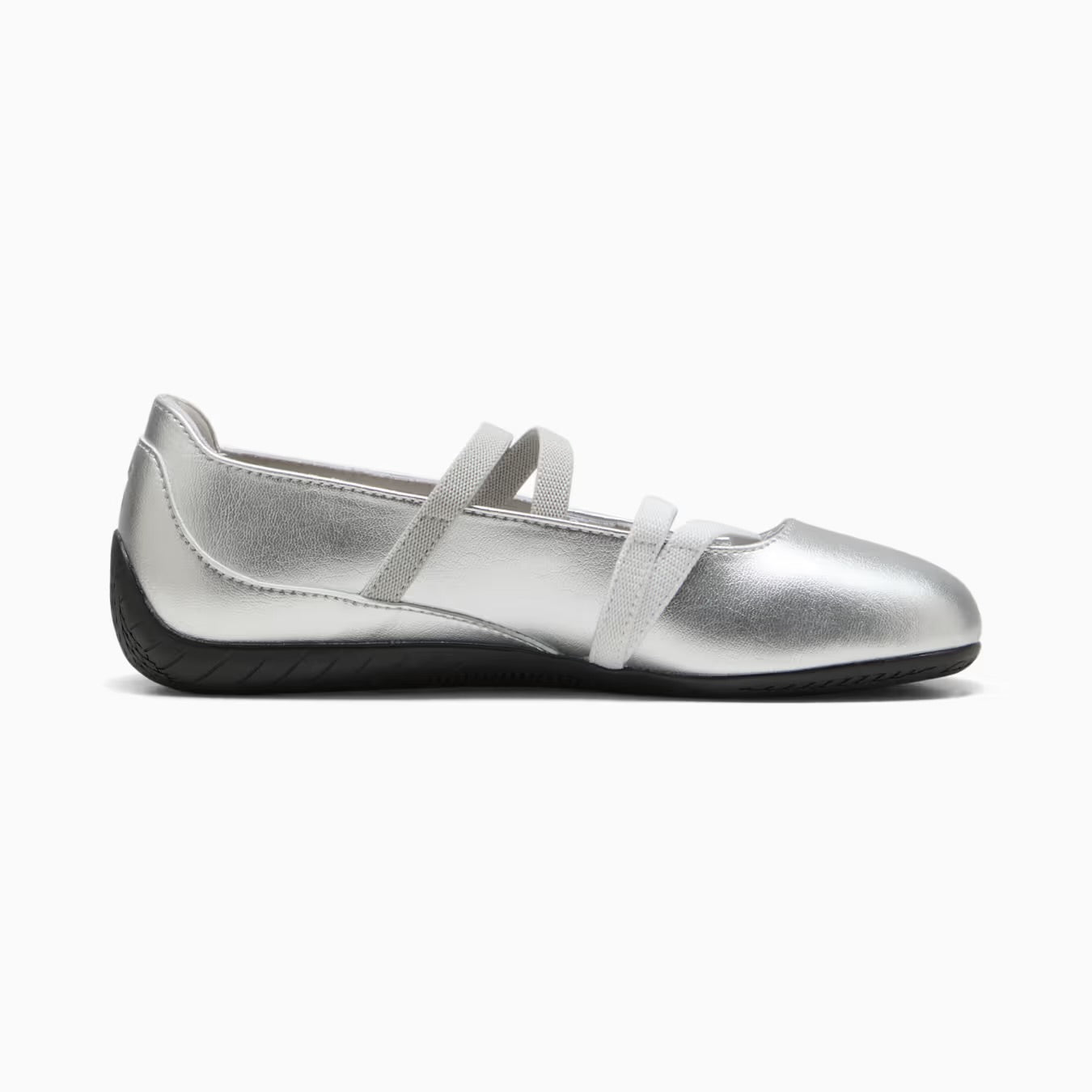 Puma Silver-White Speedcat Ballet Metallic Shoes Women
