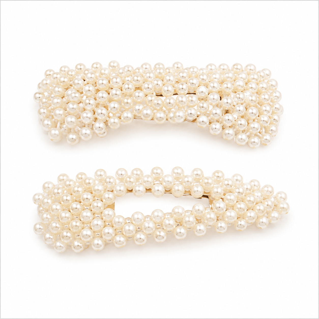 2pc Pearl Hair Clips Set