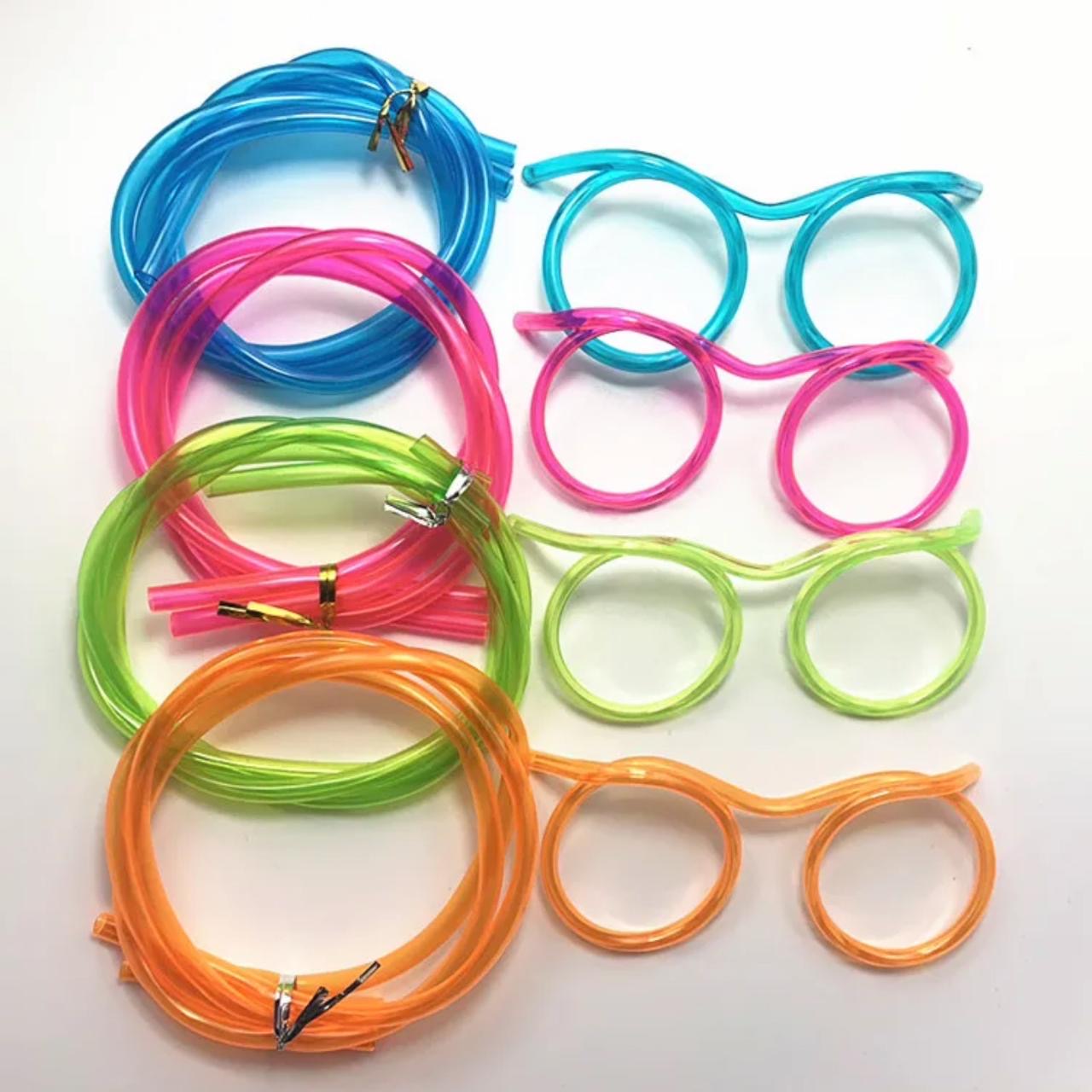 Silly spectacle straws