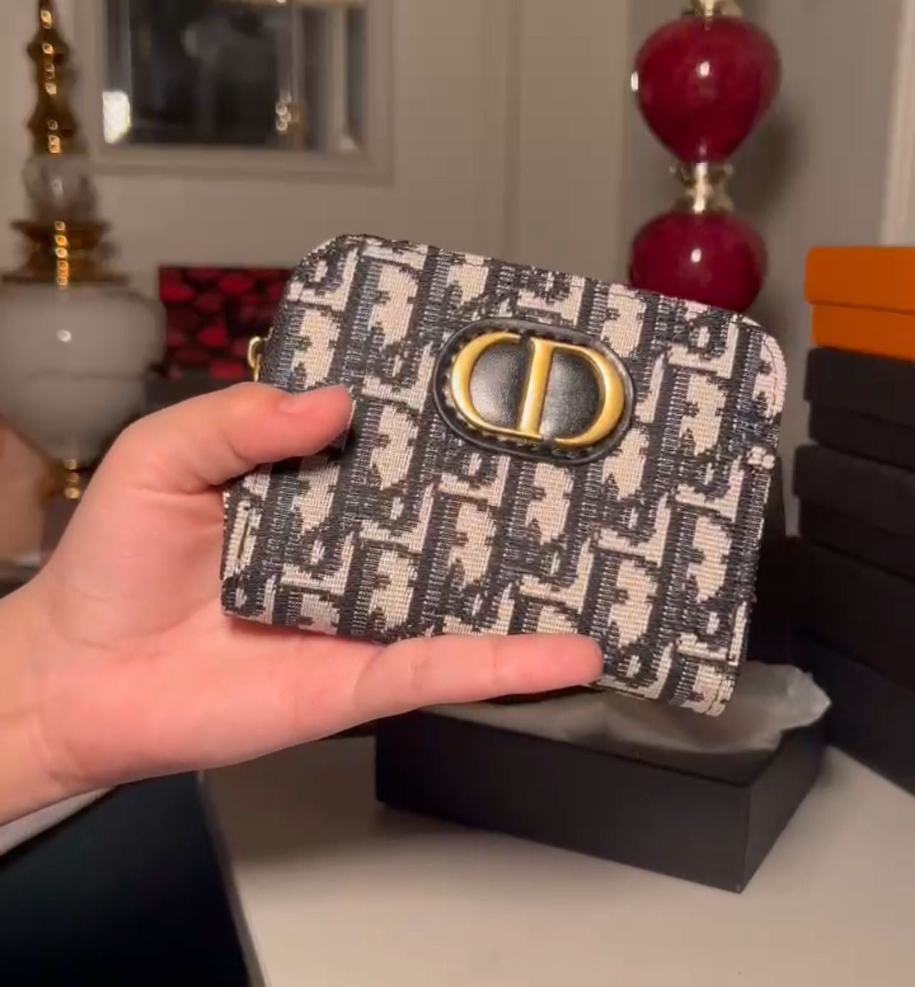 Dior mini wallet (in stock)