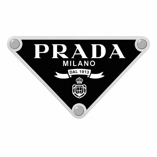 Prada Triangle Logo Metal Phone Charm Sticker