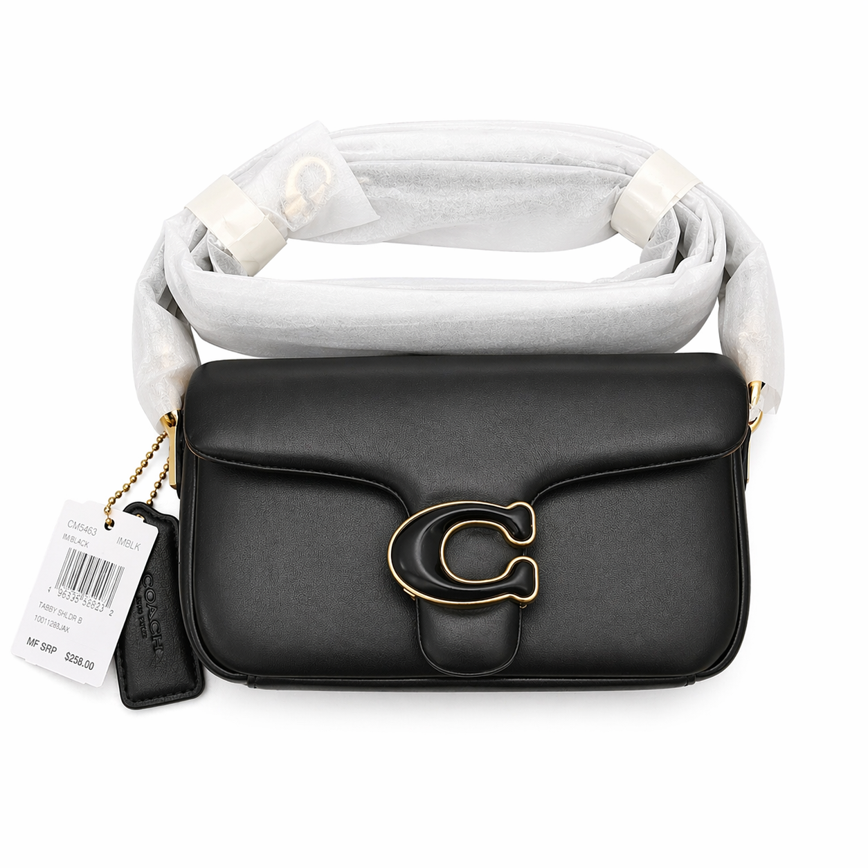 Black Tabby Coach Shoulder Bag