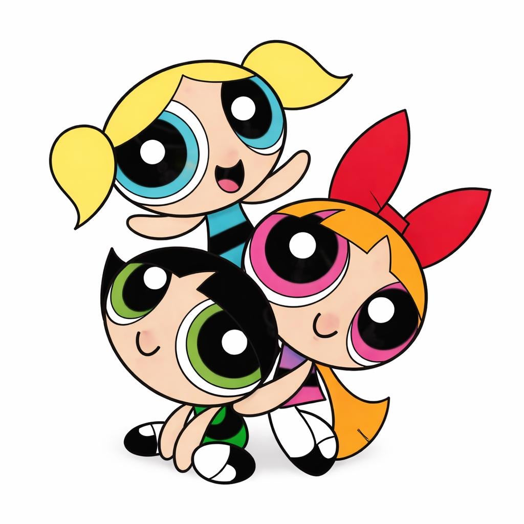 Power Puff Girls – Metal Phone Charm Sticker