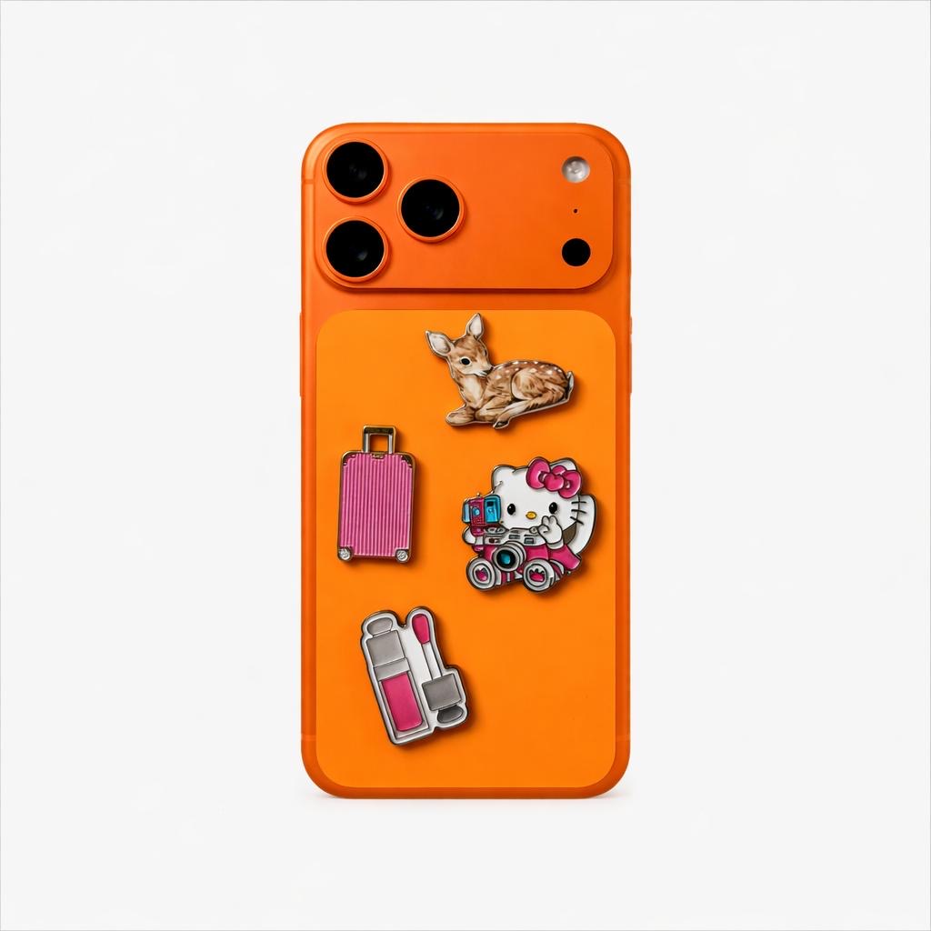 Metal Phone Charm Sticker Pack 
of 4 Bundle 10