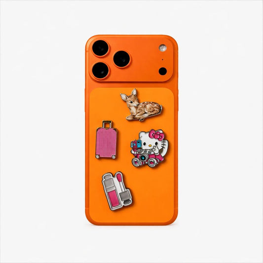 Metal Phone Charm Sticker Pack 
of 4 Bundle 10