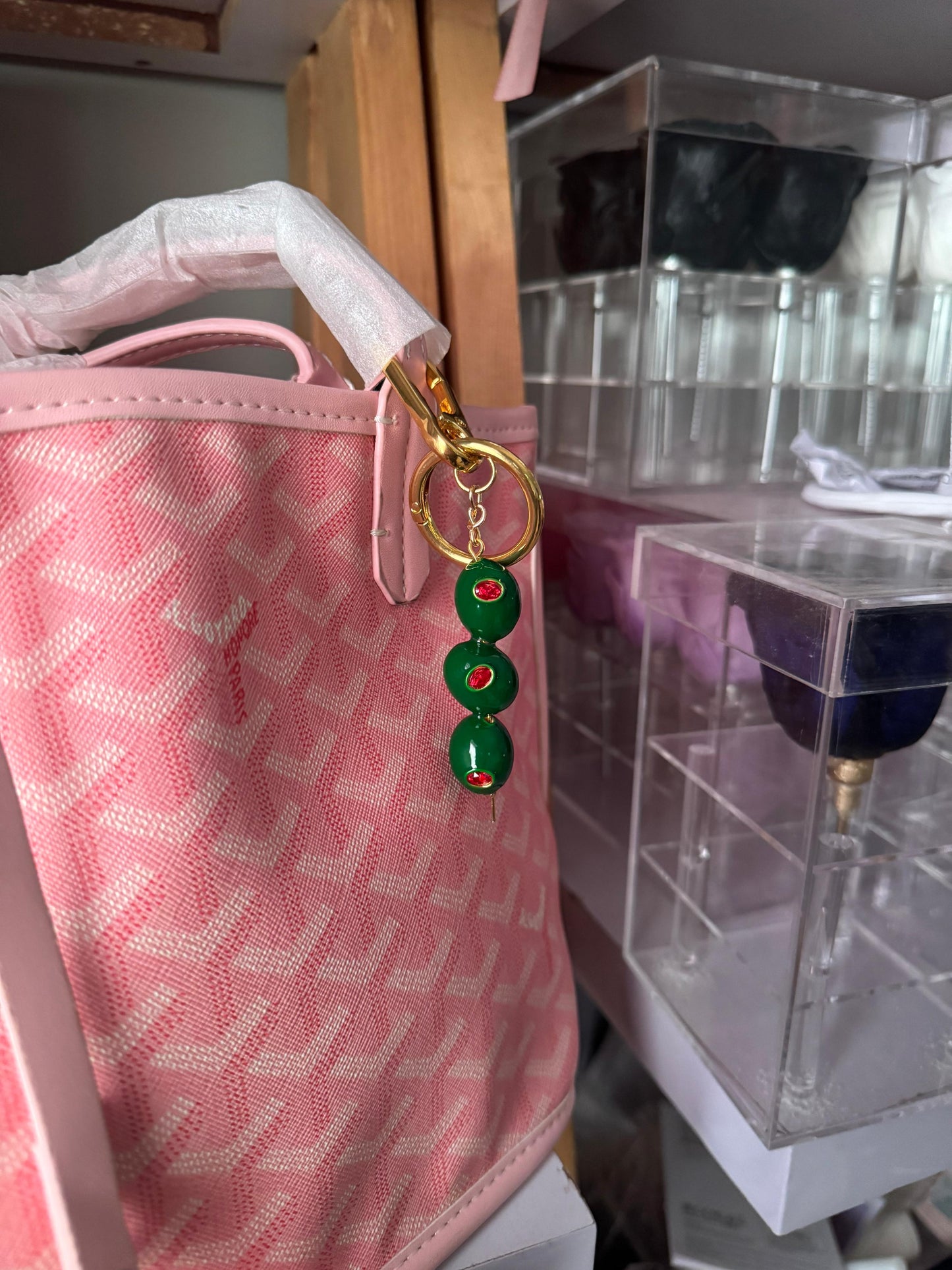 Olive Charm Keychain