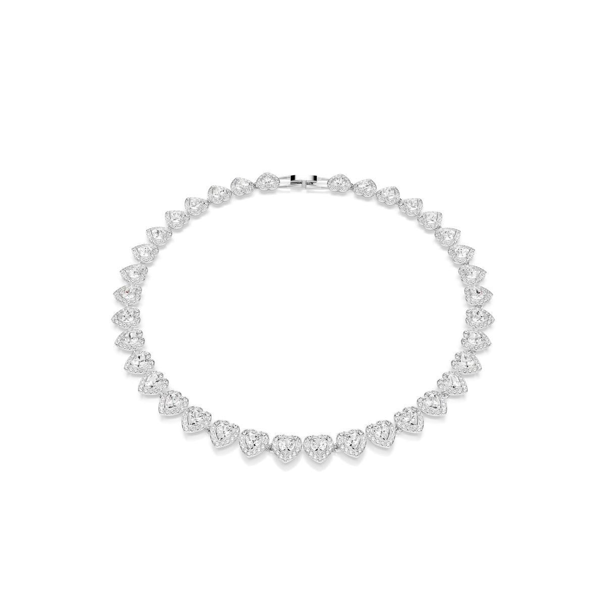 Ariana Grande x Swarovski necklace Mixed cuts, Heart, White, Rhodium plated(with box & proper packaging)