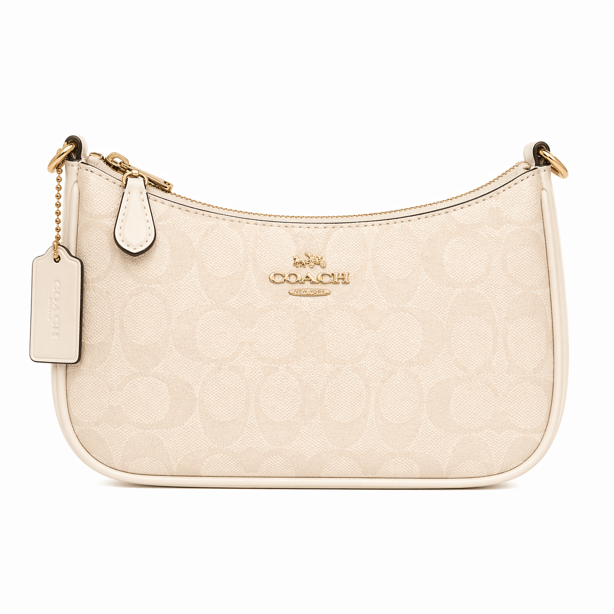 White/ Beige Coach shoulder bag (immediate white delivery available)(HIGH QUALITY)