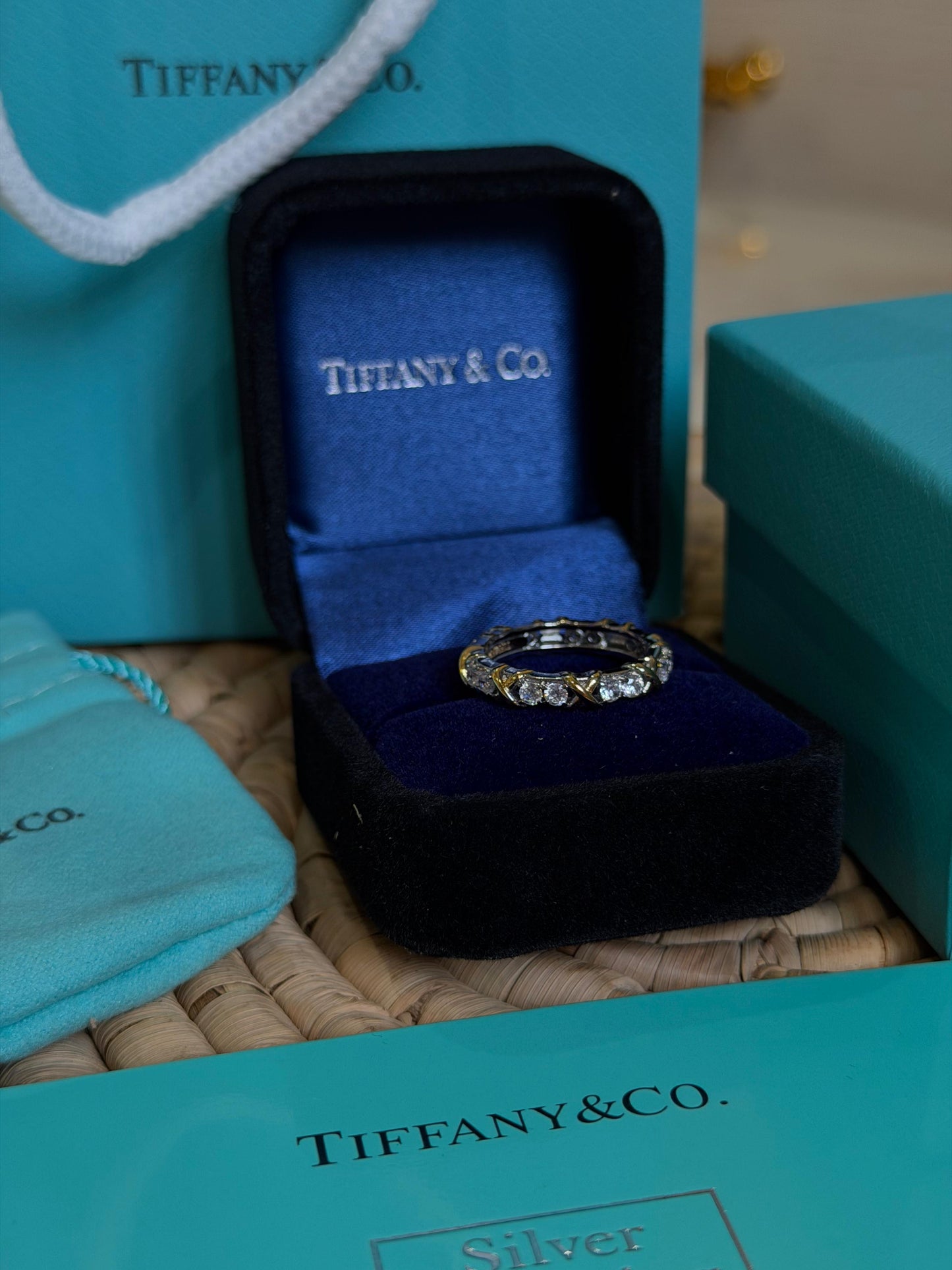Tiffany & Co. Sixteen Stone by Tiffany Ring(with box & proper packaging)