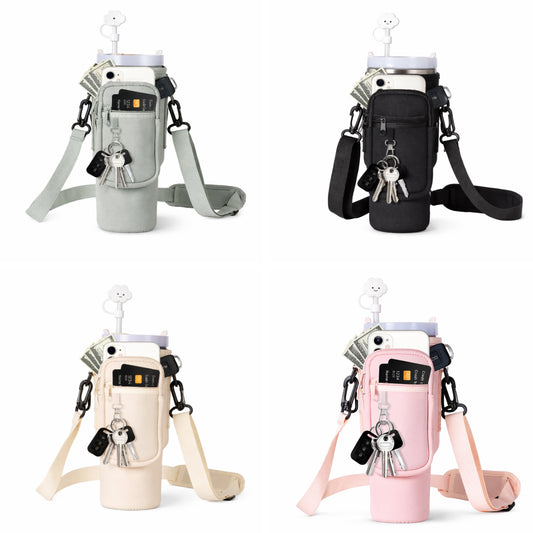 Tumblr holder with strap