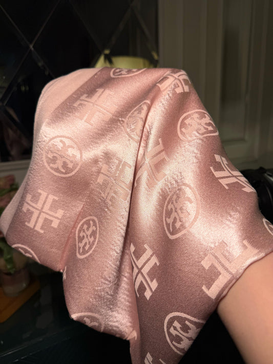 TORY BURCH baby pink scarf/ stole (IMMEDIATE DELIVERY AVAILABLE)