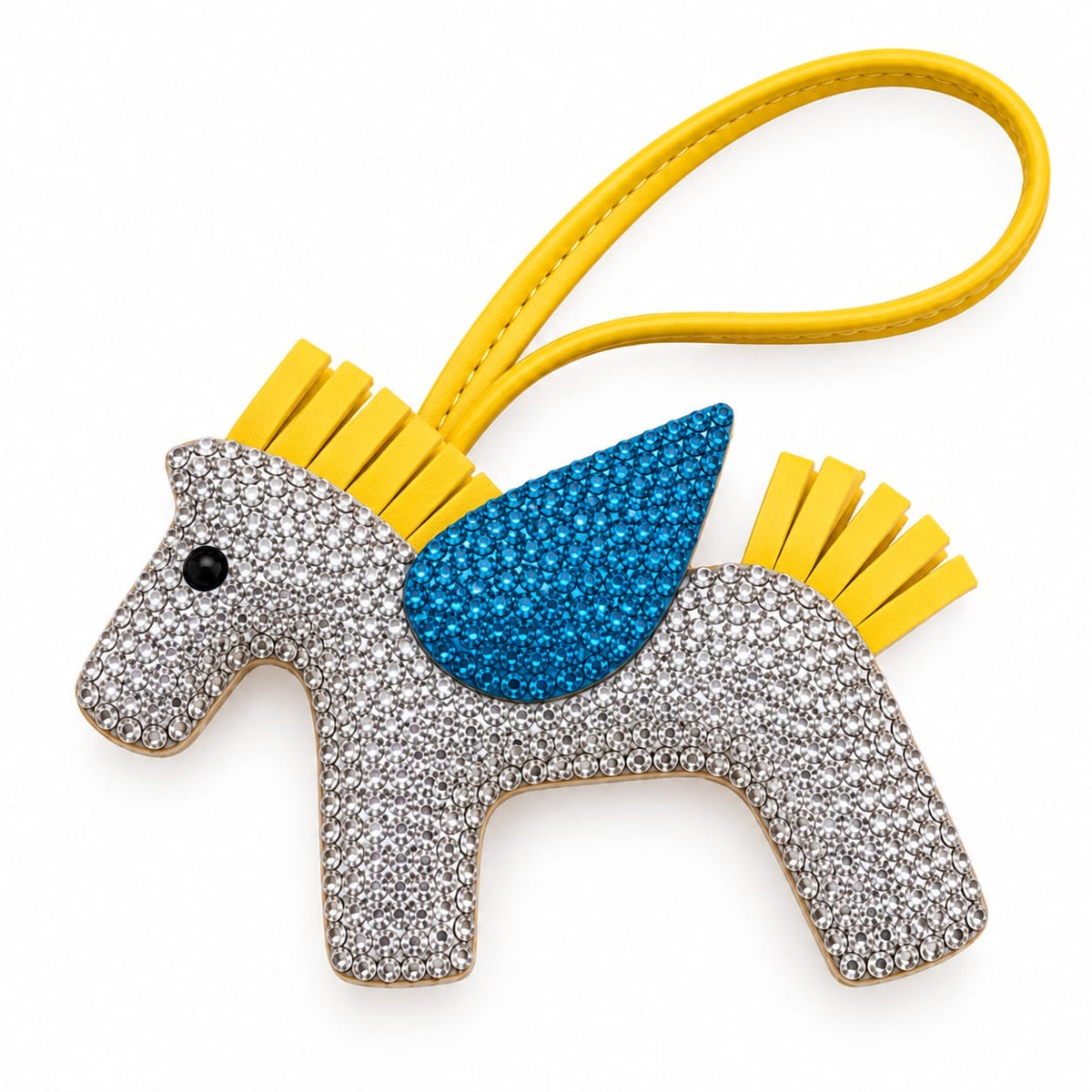 Rhinestone Unicorn Bag Charm