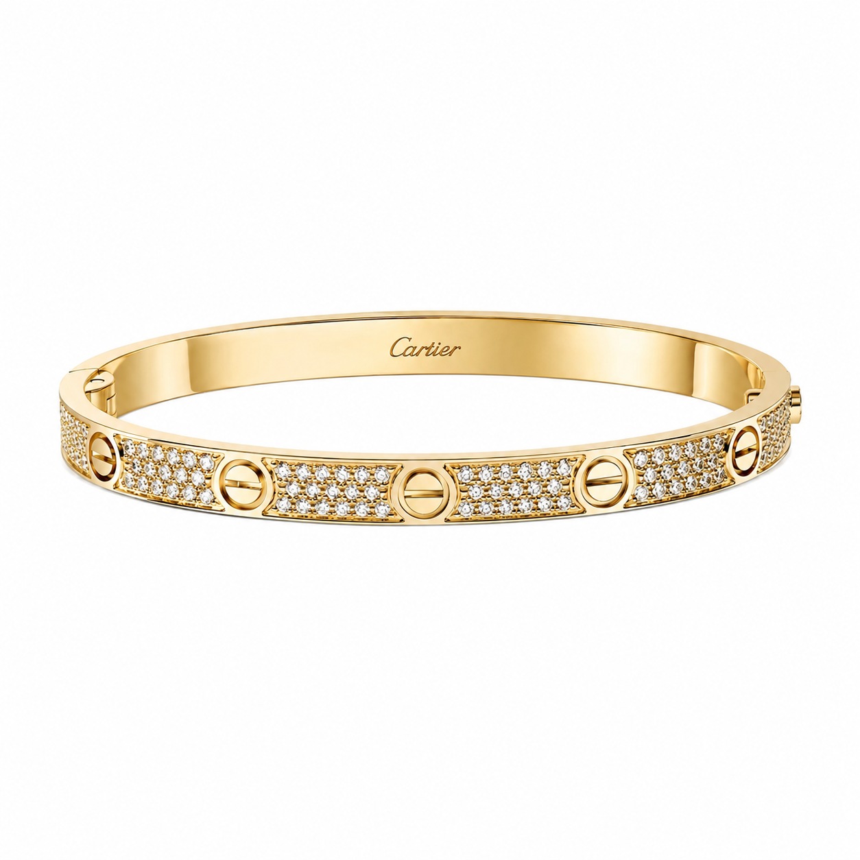 Cartier LOVE BRACELET, MEDIUM MODEL, PAVED