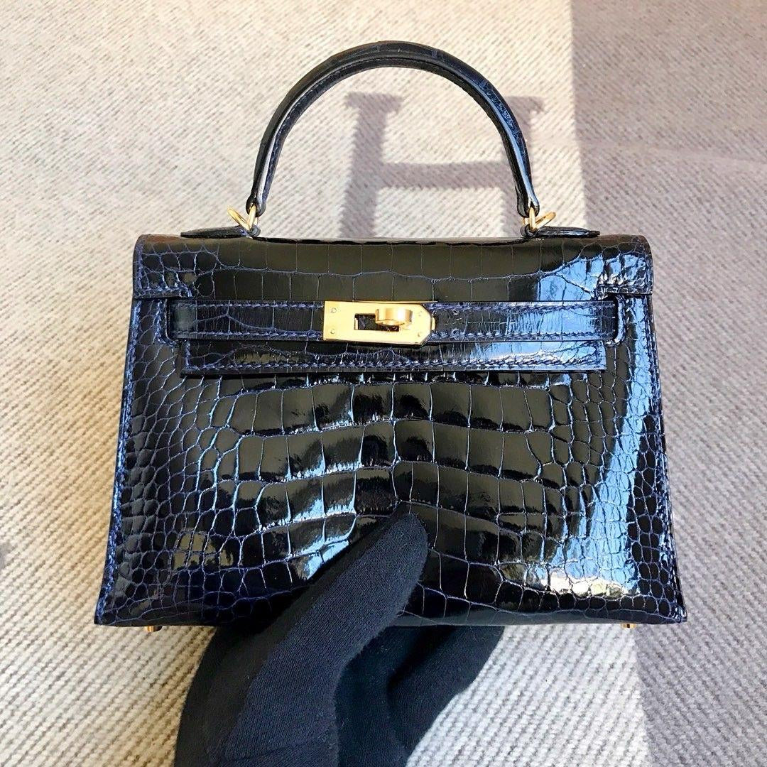 Black Mini Kelly Birkin bag (In Stock)