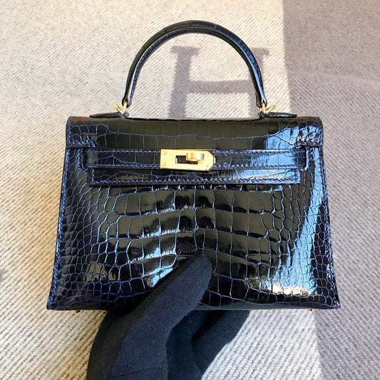 Black Mini Kelly Birkin bag (In Stock)