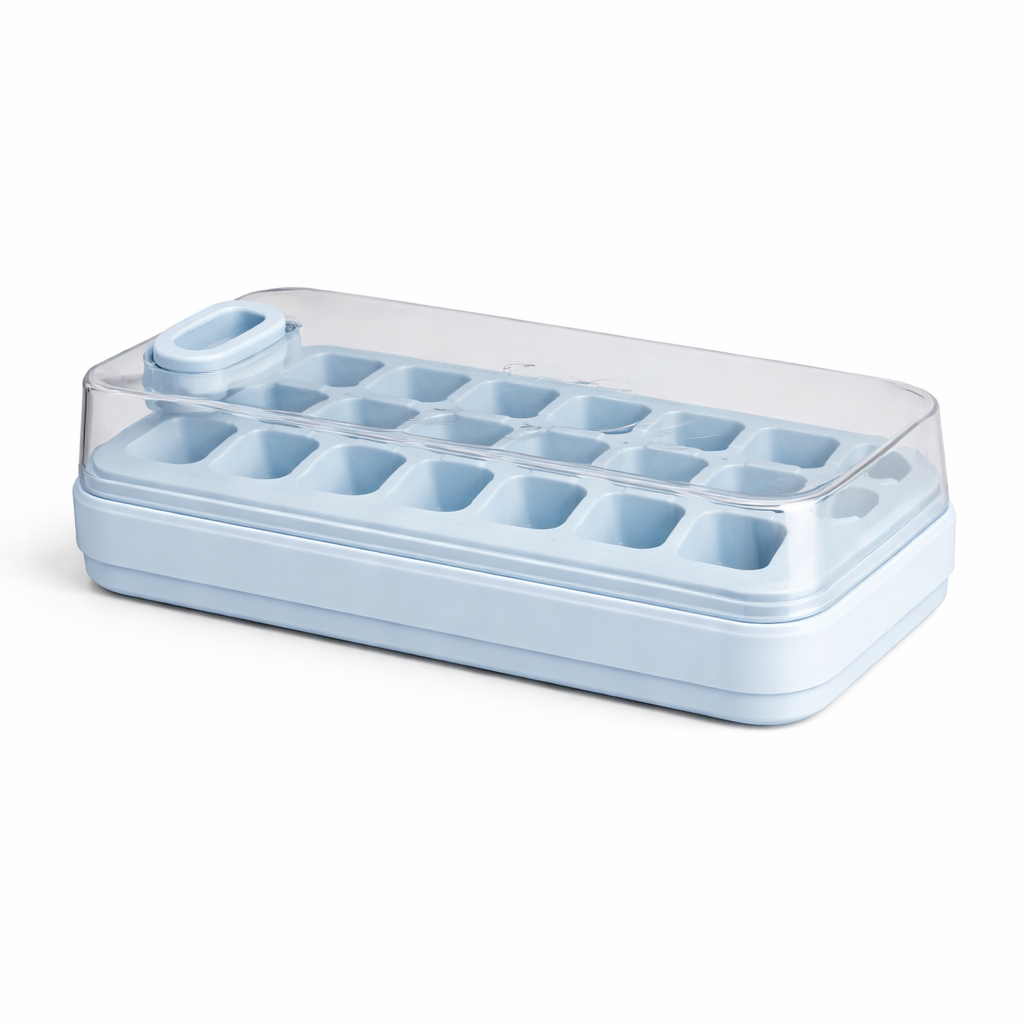 Ice cube tray with box