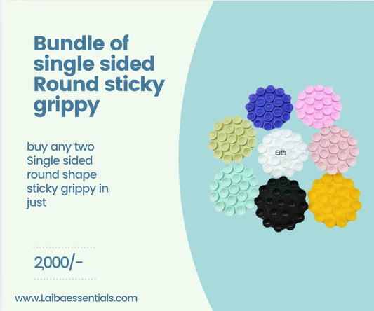 2 Single sided circle sticky grippy bundle 9