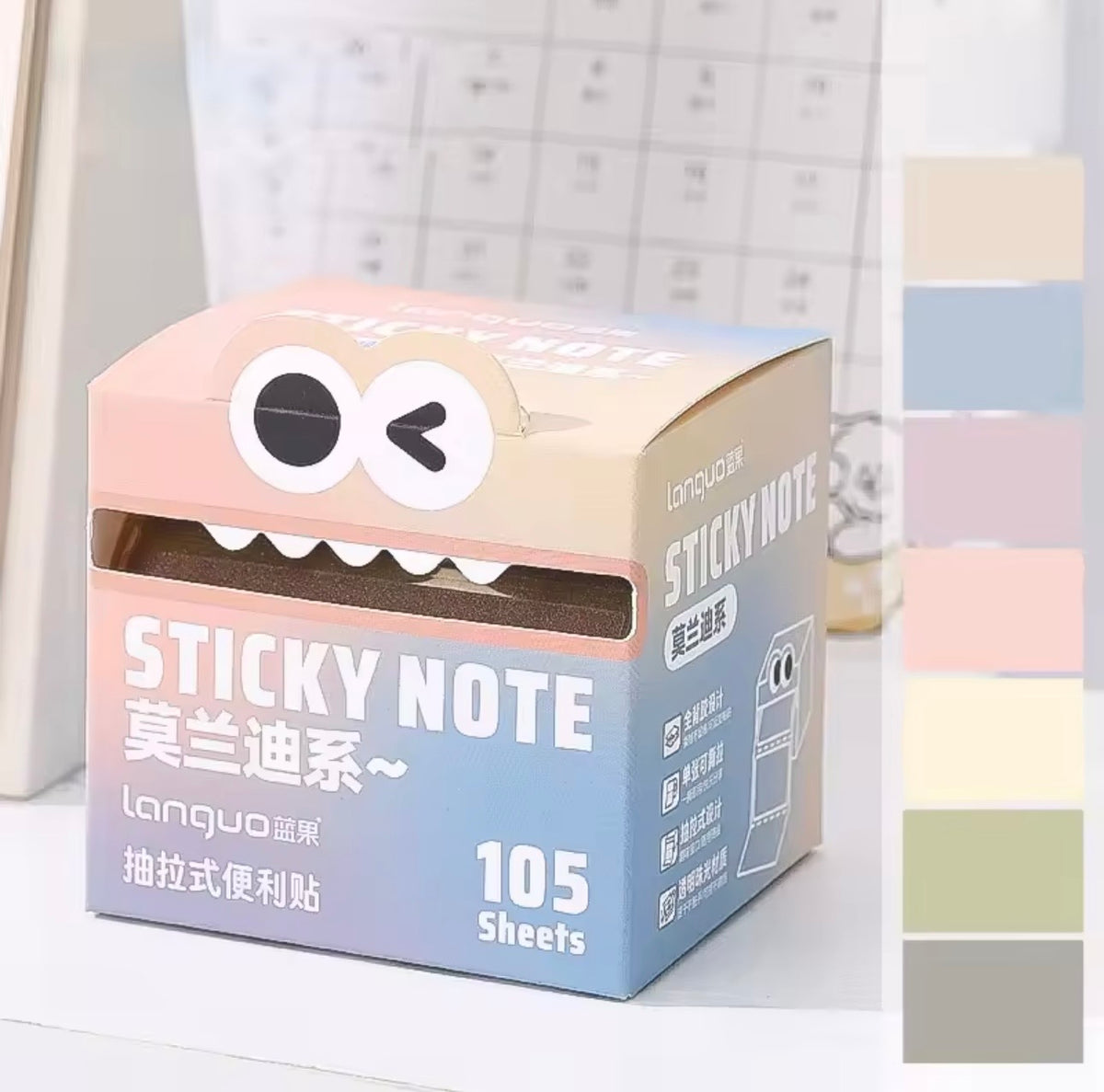 Mr. Paper Pull-Out Transparent Sticky Notes