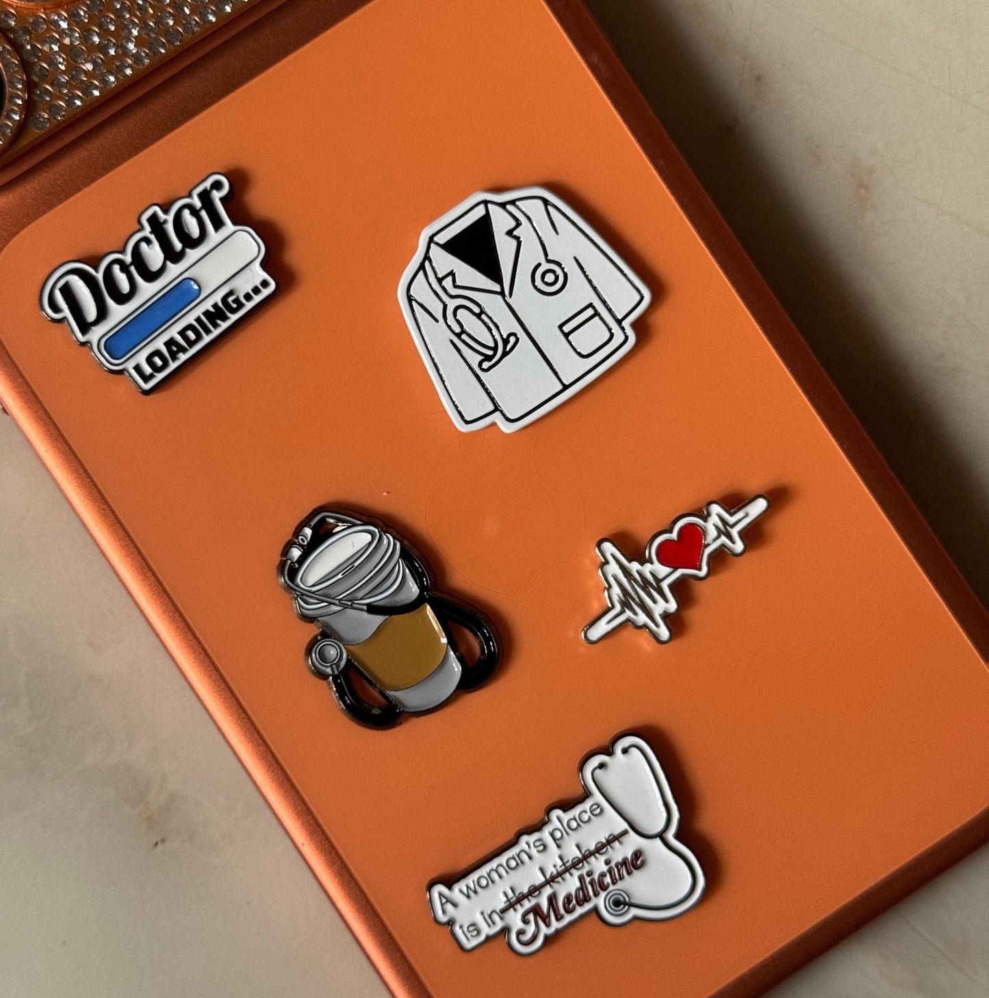 Metal Phone Charm Sticker Pack 
of 5 Bundle 19