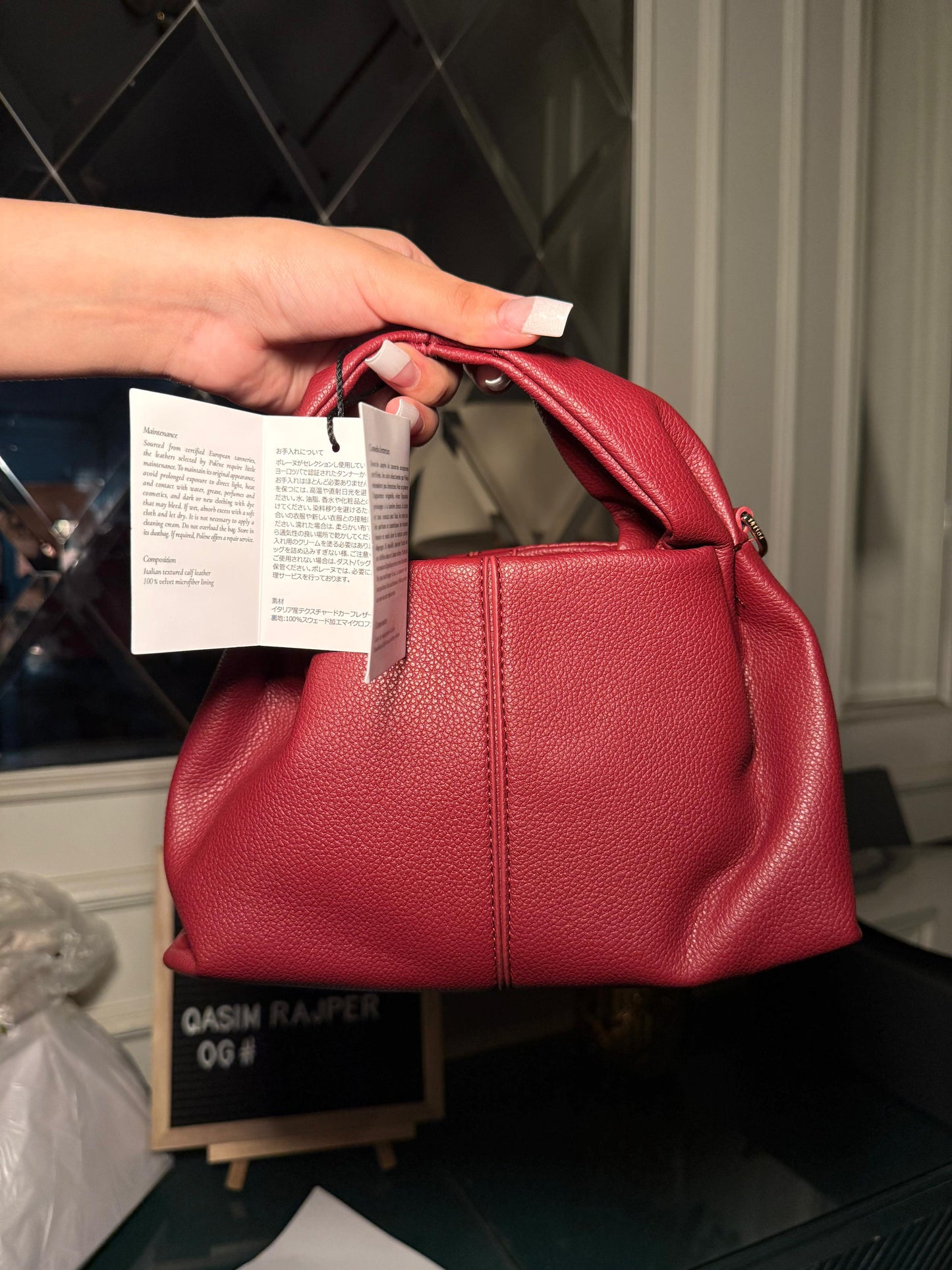 Mahroon Mini Polene Numero Neuf (IMMEDIATE DELIVERY AVAILABLE)