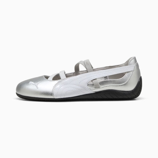 Puma Silver-White Speedcat Ballet Metallic Shoes Women