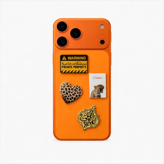 Metal Phone Charm Sticker Pack 
of 4 Bundle 14