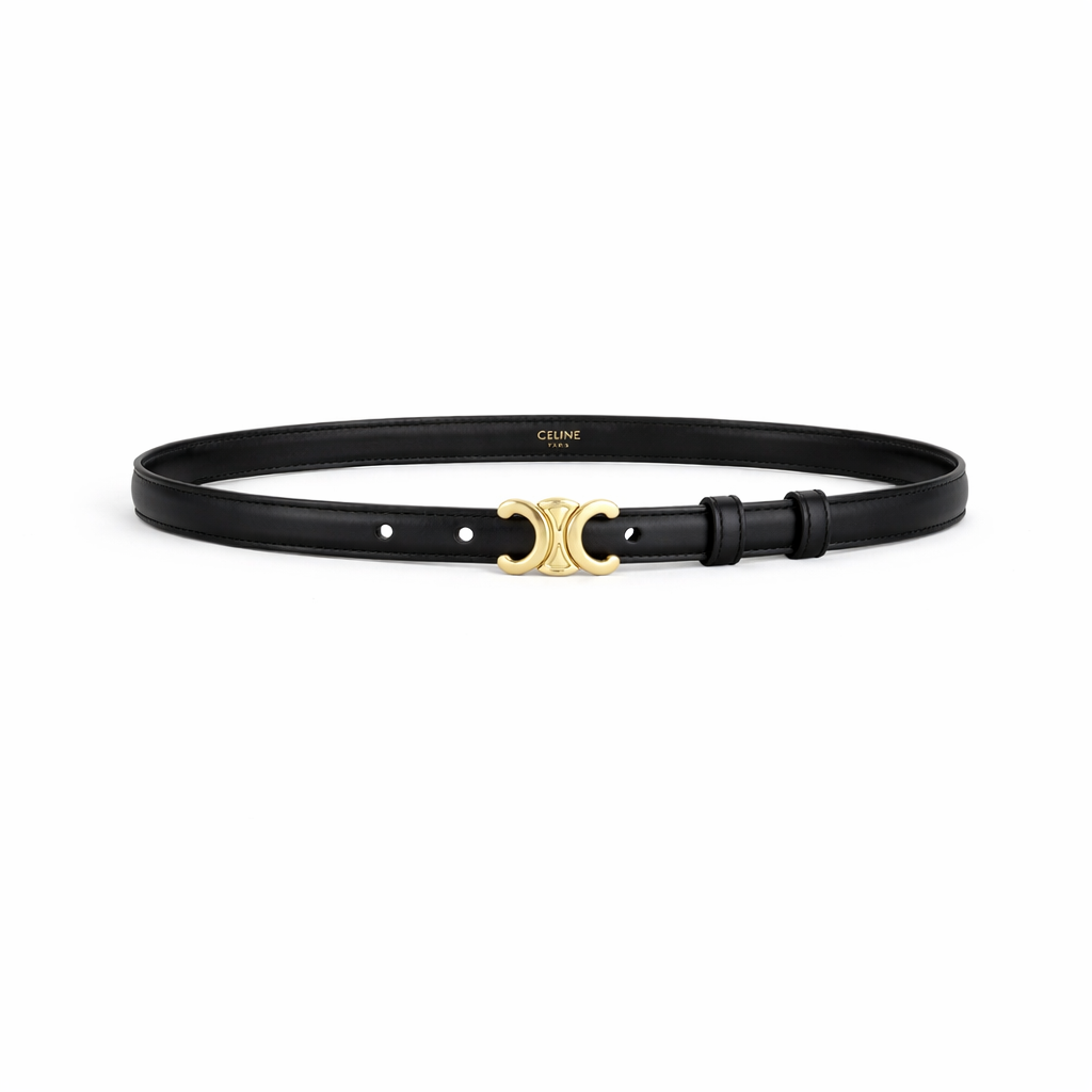 Celine Triomphe Buckle & Reversible Strap Belt 25mm