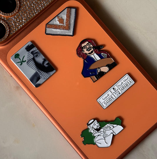 Metal Phone Charm Sticker Pack 
of 5 Bundle 30