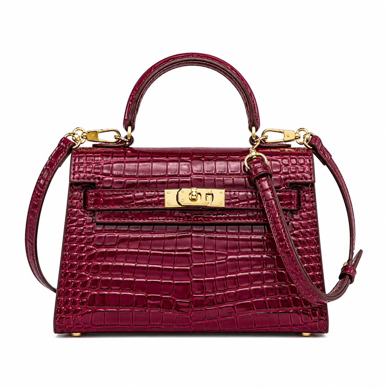 Mini Kelly Textured bag Gold Hardwear (available for immediate delivery)