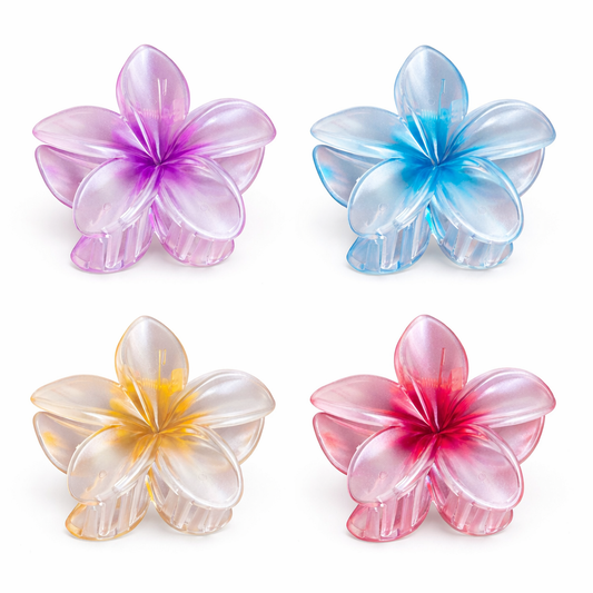 Flower Transparent Hair Claw