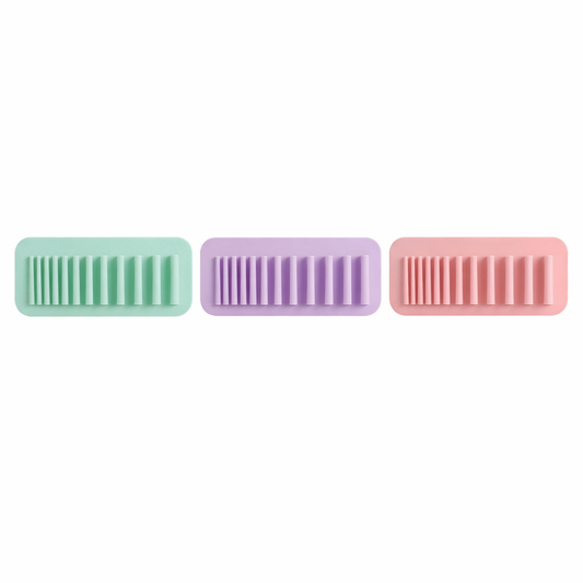 Silicone wall makeup brush holder