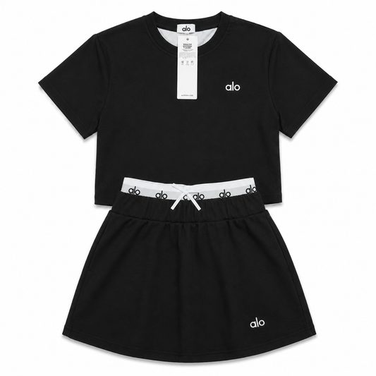 Black Alo shirt and skirt duo